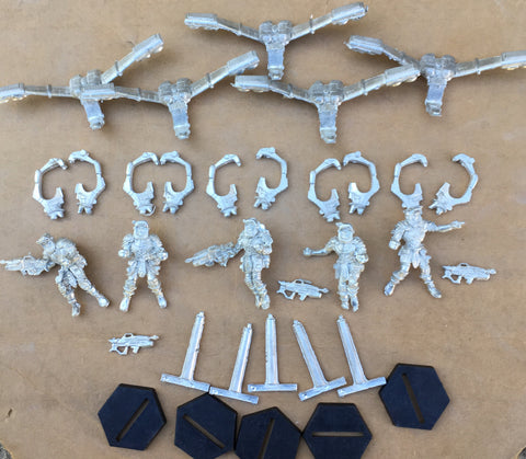 Starship Troopers Mobile Infantry WASP Troopers Set (5)